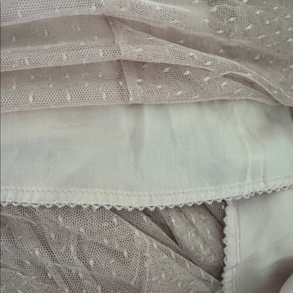 NWT Anthropologie Tulle Ruffled Skirt Pink Blush Rose Size Large - Picture 9 of 11